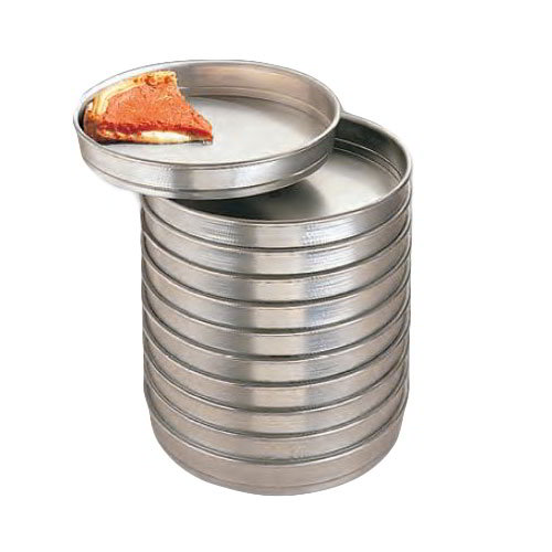 American Metalcraft HA5015 15 in Aluminum Pizza Pan, Self Stacking, 2 in Deep