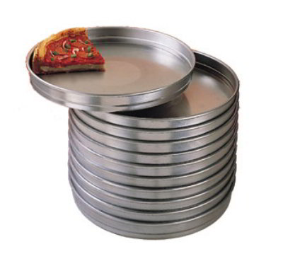American Metalcraft HA5106 6 in Aluminum Pizza Pan, Self Stacking, 1-1/2 in Deep