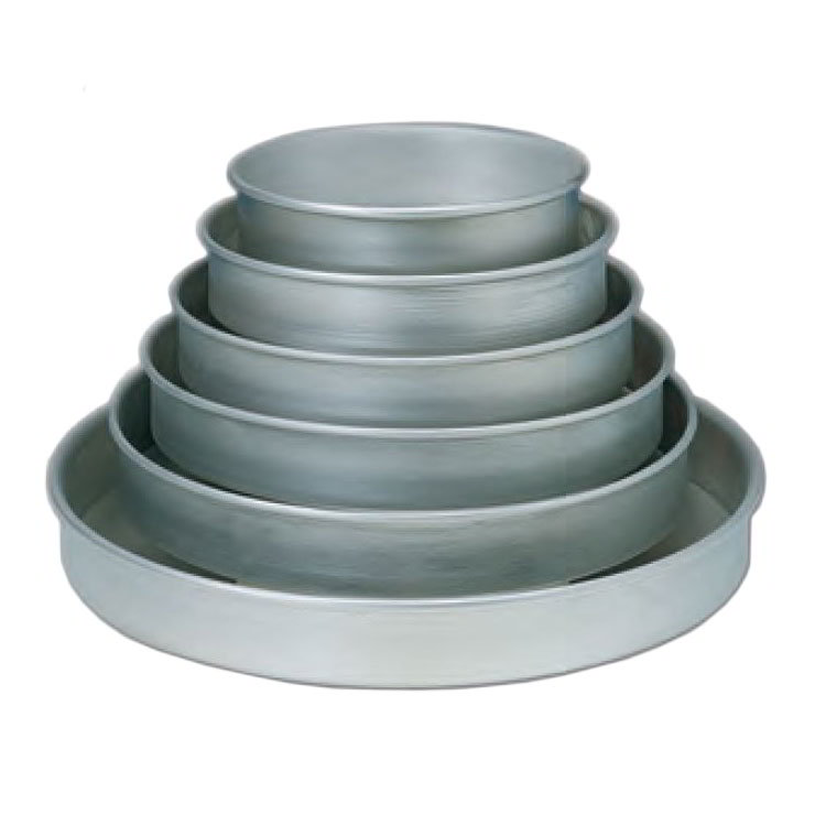 American Metalcraft HA80082 8 in Aluminum Pizza Pan, Straight Sided, 2 in Deep, 14 Gauge