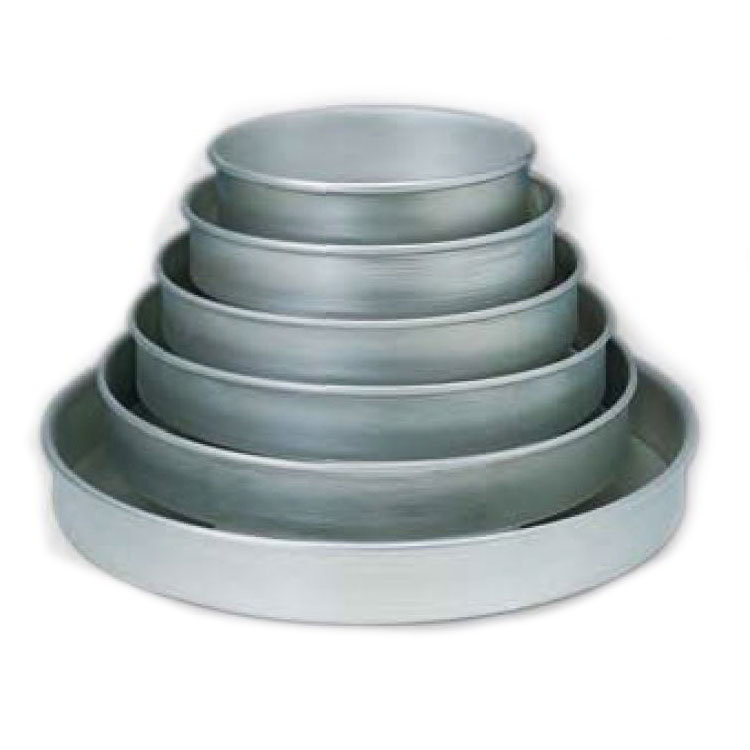 American Metalcraft HA80142 14 in Aluminum Pizza Pan, Straight Sided, 2 in Deep, 14 Gauge