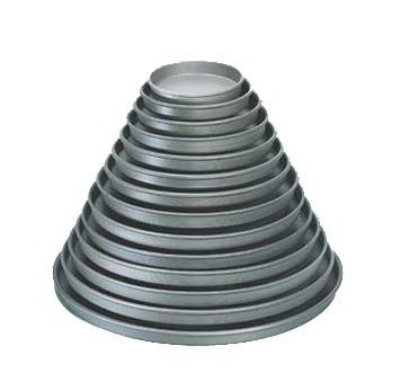 American Metalcraft HC4006 Solid Aluminum Straight Sided Pizza Pan, 1 in Deep, 6 in Diameter