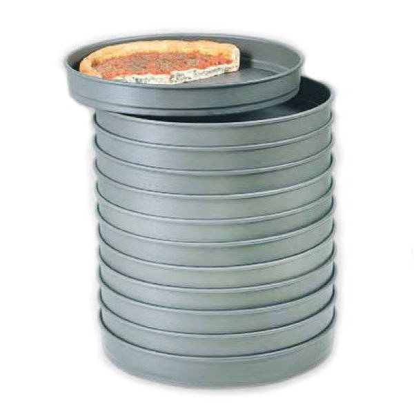 American Metalcraft HC5006 Solid Aluminum Self Stacking Pizza Pan, 2 in Deep, 6 in Diameter