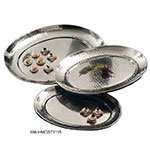 American Metalcraft HMOST1115 Tray/Platter, 11 in x 15 in, Oval, Stainless Steel, Hammered Finish