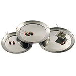 American Metalcraft HMRST1301 Tray/Platter, 13.5 in, Round, Stainless Steel, Hammered Finish