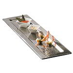 American Metalcraft HMRT247 Tray/Platter, 23-3/4 x 7-1/2 in, Rectangular, Hammered Finish, Stainless Steel