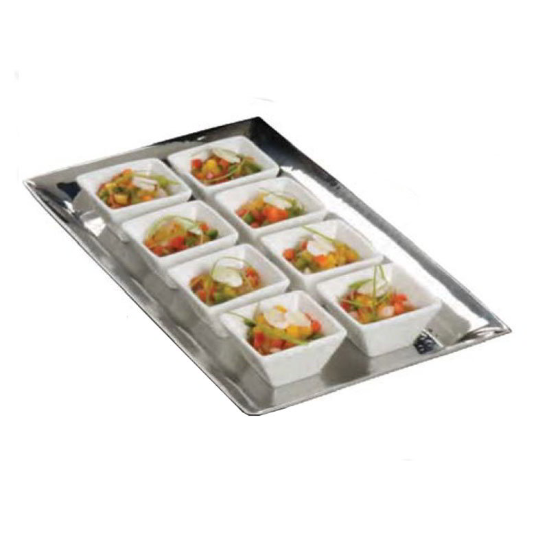 American Metalcraft HMRT814 Stainless Tray / Platter, 14-1/8 x 7-3/8-in, Hammered Finish