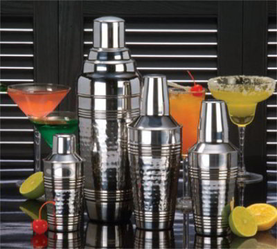 American Metalcraft HMS16 Cocktail Shaker, 16 oz, Hammered Finish