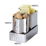 American Metalcraft HMSPH2 Stainless Steel Sugar Packet Holder, 2 in dia. x 2-3/4 in H, Hammered Finish