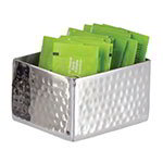 American Metalcraft HMSPH4 Stainless Steel Sugar Packet Holder, 2-3/4 in x 3-1/4 x 1-3/4, Hammered Finish