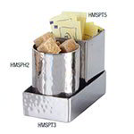 American Metalcraft HMSPT5 Stainless Steel Sugar Packet Holder, 2 in Square x 2-3/4 in H, Hammered Finish