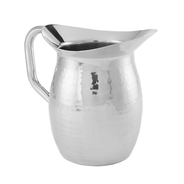 American Metalcraft HMWP64 64 oz Double Wall Pitcher, Stainless w/ Hammered Finish