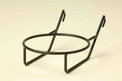 American Metalcraft HR2 Hanging Rack, Large Round, 11 in Dia. x 2-7/8 in Deep, Black Wrought Iron