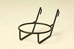 American Metalcraft HR6 Hanging Rack, Small Round, 6-3/8 in Dia. x 2-1/8 in Deep, Black Wrought Iron