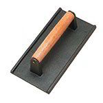 American Metalcraft ISW3 Steak Weight w/ Wooden Handle, 5 x 9 in, Cast Iron