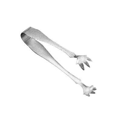 American Metalcraft IT700 6-1/2 in Ice Tong, Hammered Finish, Stainless