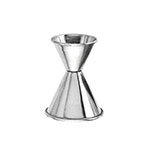 American Metalcraft J202A Jigger, 3/4 oz x 1-1/4 oz, Satin Finish, Rolled Edge, Stainless Steel