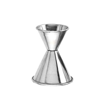 American Metalcraft J202A Jigger, 3/4 oz x 1-1/4 oz, Satin Finish, Rolled Edge, Stainless Steel