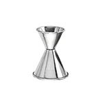 American Metalcraft J263 Jigger, 1-1/4 oz x 2 oz, Satin Finish, Rolled Edge, Stainless Steel