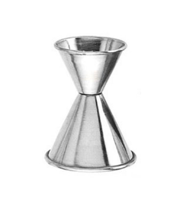 American Metalcraft J264 Rolled Edge Jigger, 1-1/2 x 1-1/2 oz., Satin Finish Stainless Steel