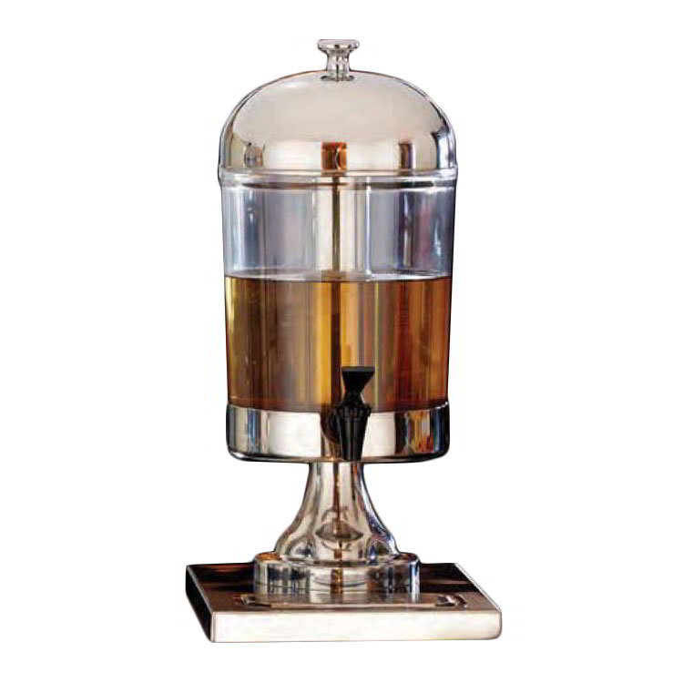 American Metalcraft JUICE1 Single Station Juice Dispenser, S/S, Ice Tube, Drip Tray, 8-1/2 Qt.