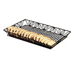 American Metalcraft LLB20132 Basket, 20 in x 13 in, Black Leaf Design, Wrought Iron