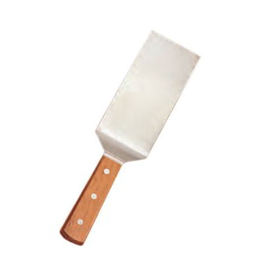 American Metalcraft LT14ST 14-in Turner w/ 3 x 8-in Stainless Straight Blade & Wood Handle
