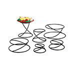 American Metalcraft LWUS6 Riser Stand Set, Black Wrought Iron