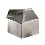 American Metalcraft MCC300 Creamer, 3 oz., Milk Carton Shape, Stainless Steel