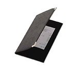 American Metalcraft MCCRBPBL Securit 5 x 9 in Bill Presenter, Faux Leather, Gold Corners, Black