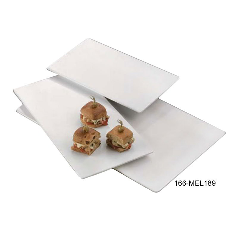 American Metalcraft MEL189 18-1/4 in Flat Platter, Rectangular, Melamine