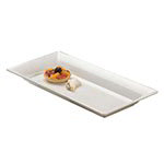 American Metalcraft MEL23 Endurance Platter, 18 in x 8-1/4 in, Melamine, White