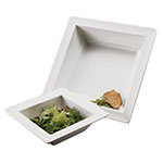 American Metalcraft MEL41 Endurance Bowl, 14-1/2 in sq x 3 in D, Melamine, Dishwasher Safe, White