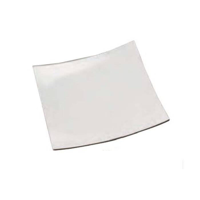 American Metalcraft MEL42 Endurance Plate, 12 in, Square, Melamine, Dishwasher Safe (200 F) , White