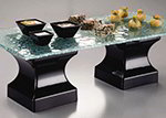 American Metalcraft MELRISB7 Square Display Riser Column, 6 in x 6 in x 7 in H, Melamine, Black
