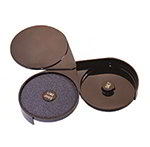 American Metalcraft MGR2 Margarita Rimmer, 2 Compartment, One w/ Black Sponge, Black Plastic