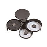 American Metalcraft MGR3 Margarita Rimmer, 3 Compartment, One w/ Black Sponge, Black Plastic