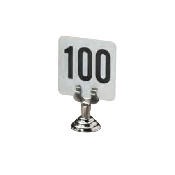 American Metalcraft MH220 Menu Clip, 1-1/2 in High, Stainless Steel, Harp Clip