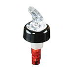 American Metalcraft MPC100C Measure Pourer, 1 oz Capacity, Clear Nozzle, Red Base, Black Collar