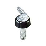 American Metalcraft MPC125C Measure Pourer, 1-1/4 oz Capacity, Clear Nozzle, Clear Base, Black Collar
