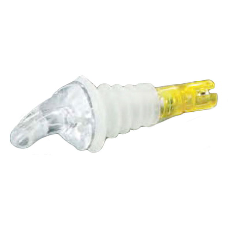 American Metalcraft MPC150 Measure Pourer, 1-1/2 oz Capacity, Clear Nozzle, Yellow Base, No Collar