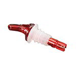 American Metalcraft MPR100 Measure Pourer, 1 oz Capacity, Red Nozzle, Red Base, No Collar