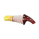 American Metalcraft MPR150 Measure Pourer, 1-1/2 oz Capacity, Red Nozzle, Yellow Base, No Collar