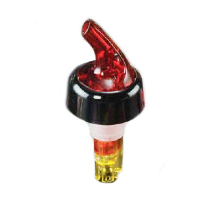 American Metalcraft MPR150C Measure Pourer, 1-1/2 oz Capacity, Red Nozzle, Yellow Base, Black Collar