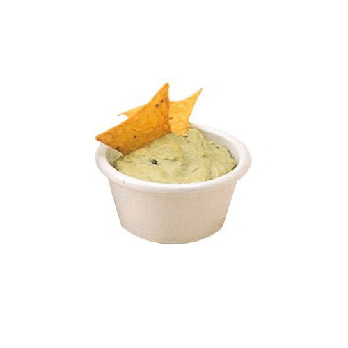 American Metalcraft MRF350W Ramekin, 2-1/2 oz Capacity, Fluted Sides, Melamine, White