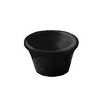 American Metalcraft MRS400BL 4 oz Smooth Sided Ramekin, Melamine, Black