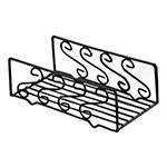 American Metalcraft NDSS95 Napkin Basket, 8-3/4 in x 5 in x 4-1/2 in H, Black, Scroll, Wrought Iron