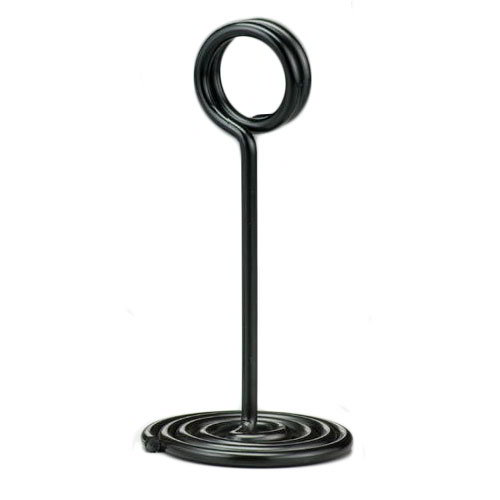 American Metalcraft NSB4 Number Stand Swirl Base, 4 in, Black