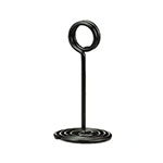 American Metalcraft NSB6 Number Stand Swirl Base, 6 in, Black