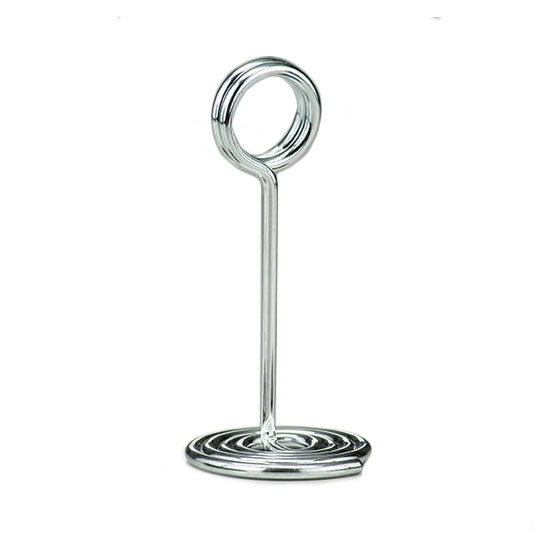 American Metalcraft NSC4 Number Stand Swirl Base, 4 in, Chrome