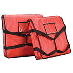 American Metalcraft PBDX2005 Deluxe Pizza Delivery Bag, 20 in x 20 in x 5 in, Heavy Nylon, Red